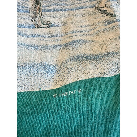 Vintage 1991 Aspen Colorado Wolf Pack T-Shirt Cal Cru Habitat Wildlife AOP Large - Picture 8 of 11